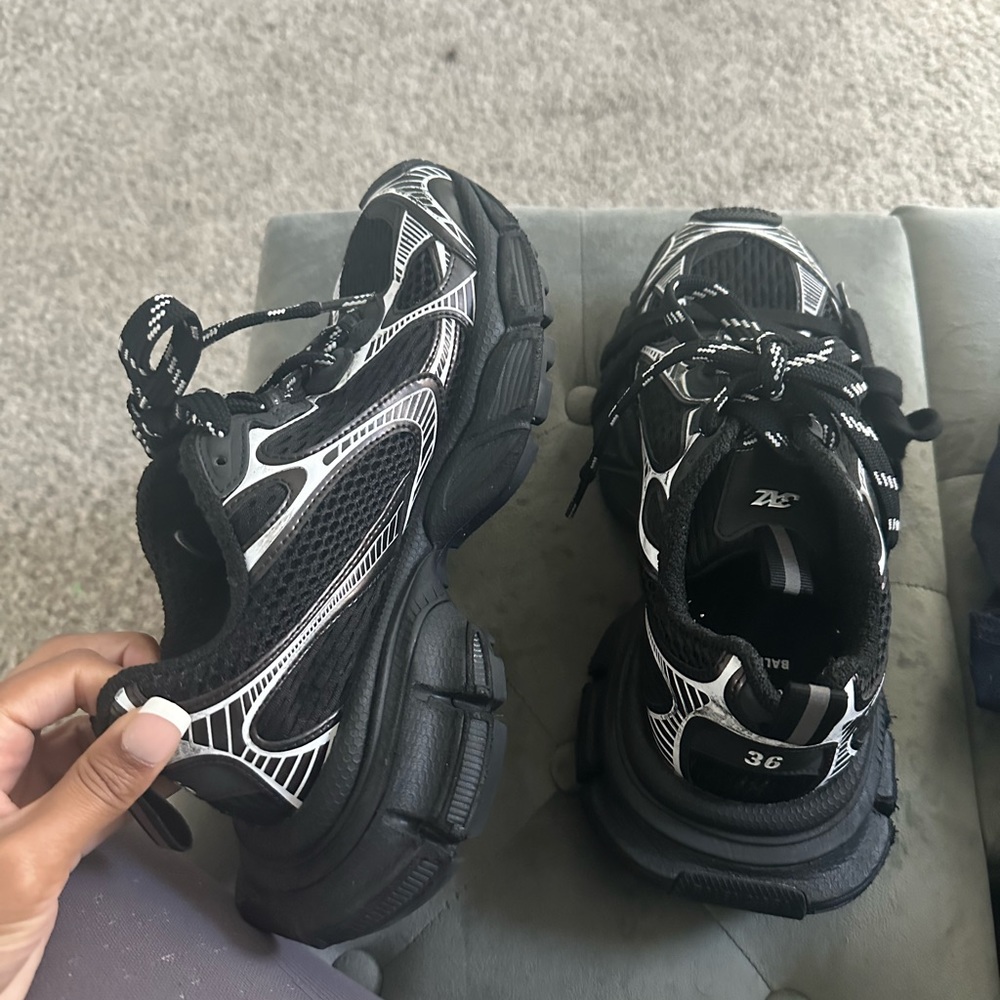 Black and silver authentic balenciaga